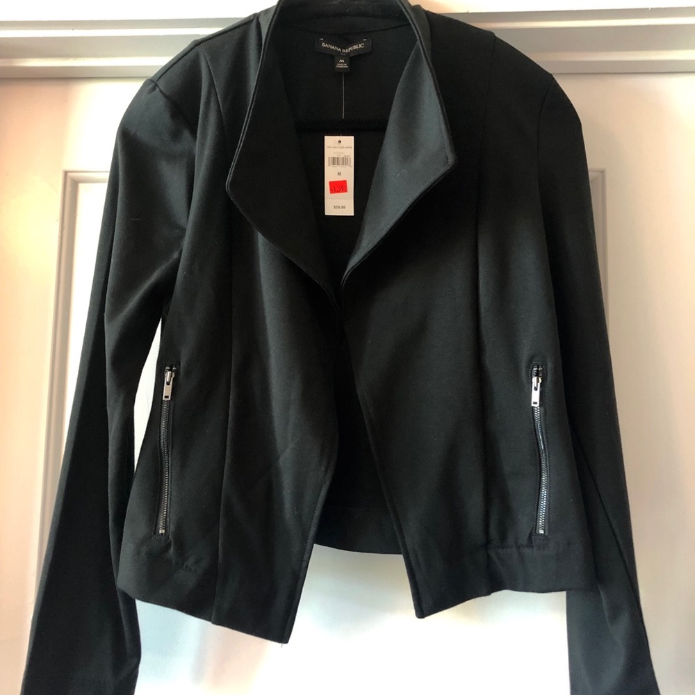 Banana Republic Cotton Moto Jacket - Medium